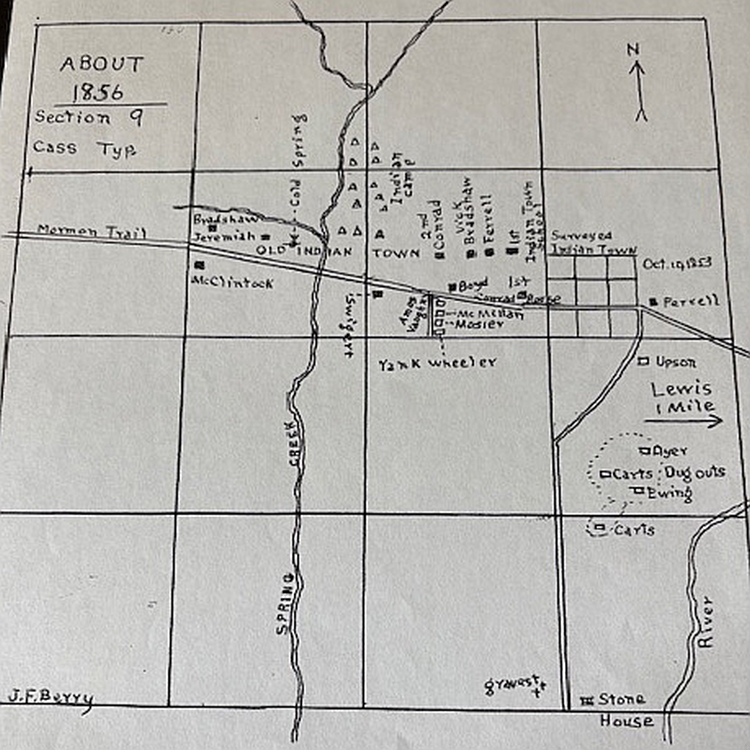 1856 Indiantown Map