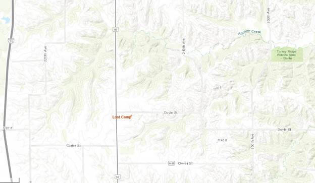 Lost Camp Map
